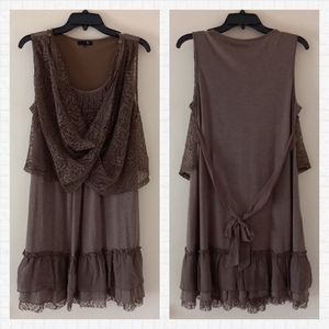 Ryu Brown Short dress, medium
